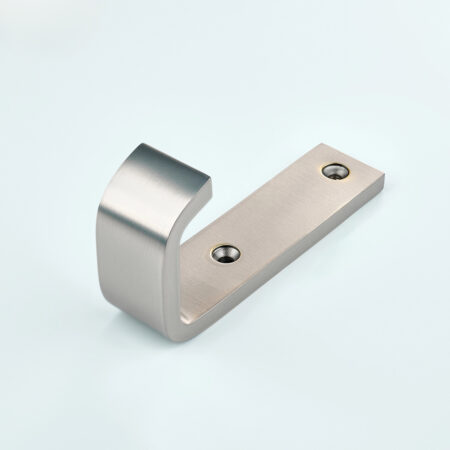 Summit Solid Brass Wide Wall Hook - Silver