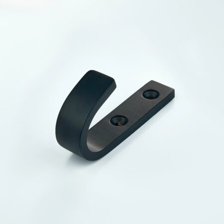 Halo Solid Brass Regular Wall Hook - Black