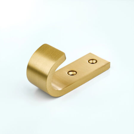 Halo Solid Brass Wide Wall Hook - Gold