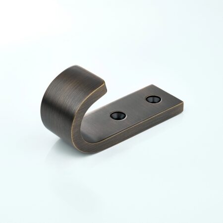Halo Solid Brass Wide Wall Hook - Antique Bronze