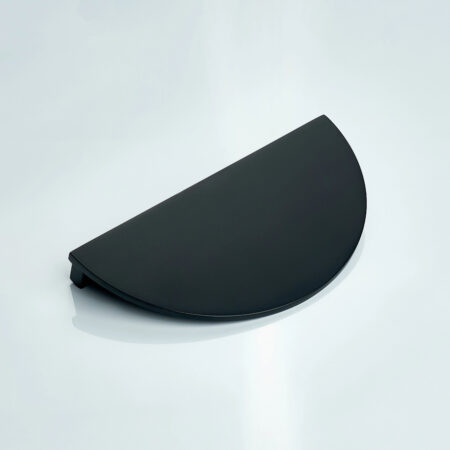 Elsin Half Round Brass Cabinet Pull - Black