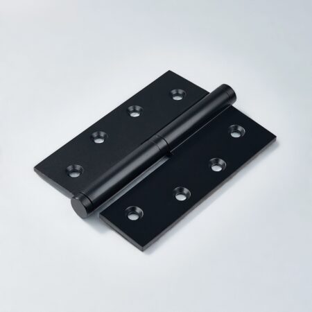 Arcen Lift-Off Rectangle Brass Door Hinges - Black
