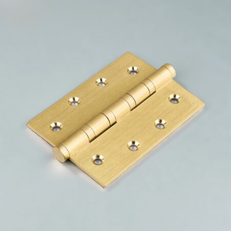 Eterna Bearing Brass Rectangle Door Hinges - Gold
