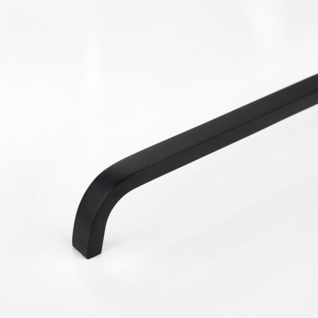 Knytex Curve Brass Cabinet Handle - Black