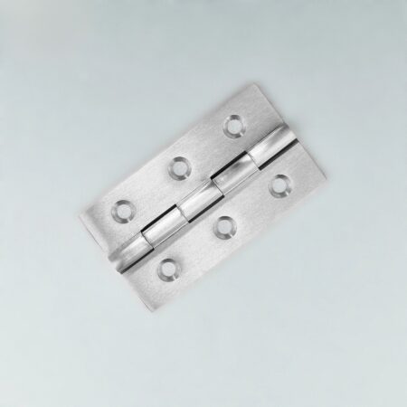 Serenyx Butt Brass Cabinet Hinges (Medium) - Silver