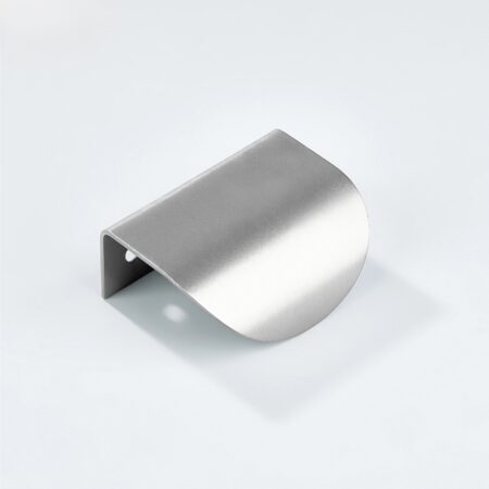 Cresta Brass Curve Cabinet Pull - Silver
