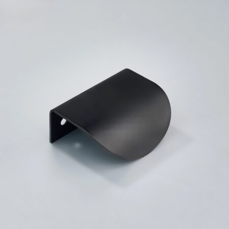 Cresta Brass Curve Cabinet Pull - Black