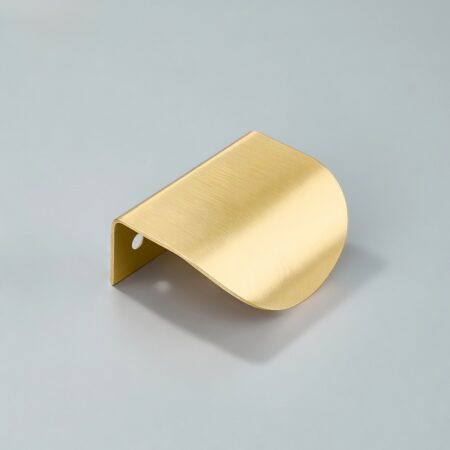 Cresta Brass Curve Cabinet Pull - Gold