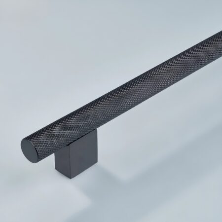 Delvox Knurled Brass Cabinet Handle - Oil Rubbed Bronze