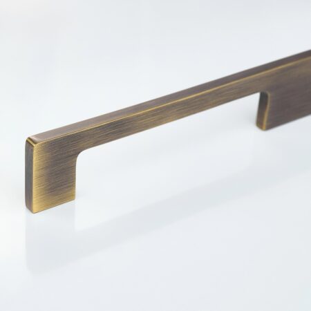 Falvex Slim Brass Cabinet Handle - Antique Bronze