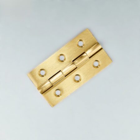 Serenyx Butt Brass Cabinet Hinges (Medium) - Gold