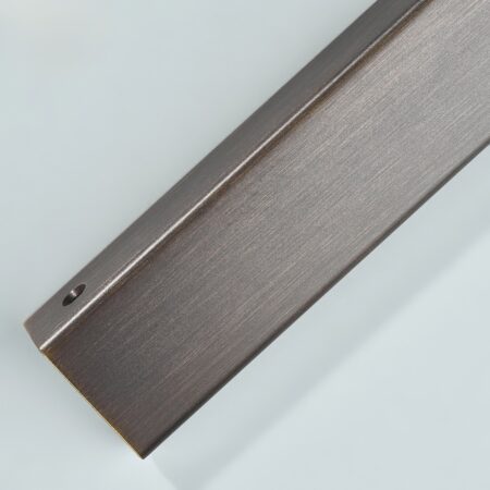 Flux Lip Pull Brass Handle - Antique Bronze