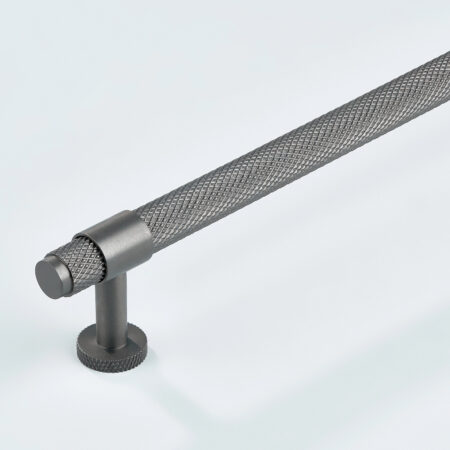 Blanc Knurled Brass Cabinet Handle - Gunmetal