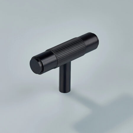 Talon Linear Knurled Brass Cabinet T-Knob - Oil Rubbed Bronze