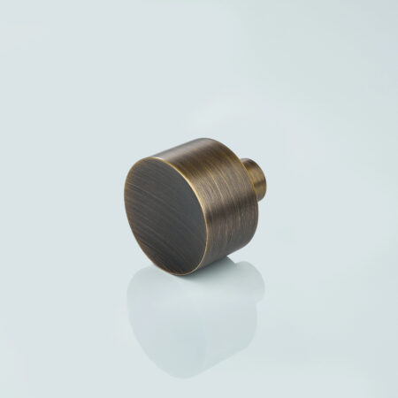 Orlen Solid Brass Round Cabinet Knob - Antique Bronze
