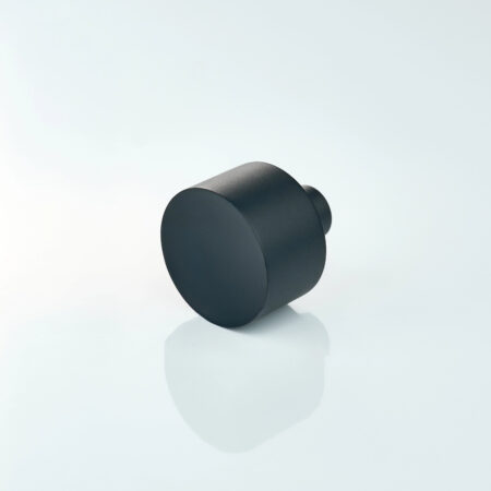 Orlen Solid Brass Round Cabinet Knob - Black