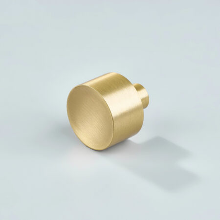 Orlen Solid Brass Round Cabinet Knob - Gold