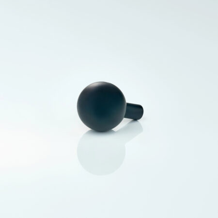 Orva Solid brass Ball Knob - Black