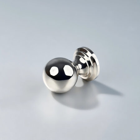 Globen Solid Brass Cabinet Knob - Polished Nickel