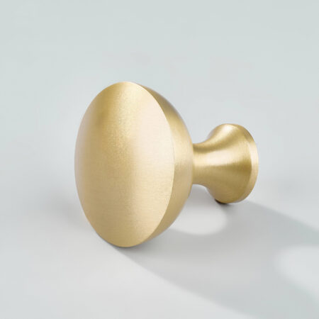 Drev Round Brass Cabinet Knob - Gold