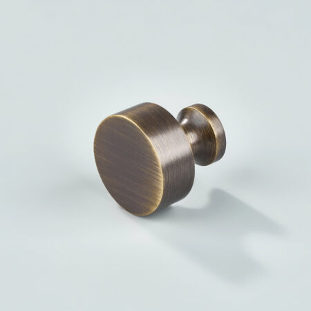 Oryn Round Brass Cabinet Knob - Antique Bronze