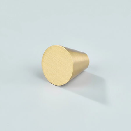 Dusk Cone Solid Brass Cabinet Knob - Gold