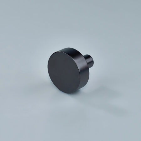 Finn Solid Brass Round Cabinet Knob - Oil Rubbed Bronze
