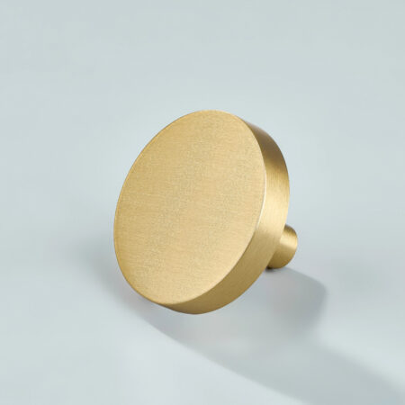Mave Round Brass Cabinet Knob - Gold