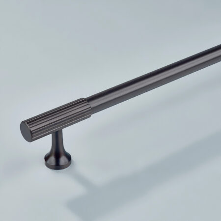 Fivel Linear Knurled Brass Cabinet Handle - Oil Rubbed Bronze