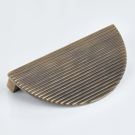 Elsin Linear Half Round Brass Cabinet Pull - Antique Bronze
