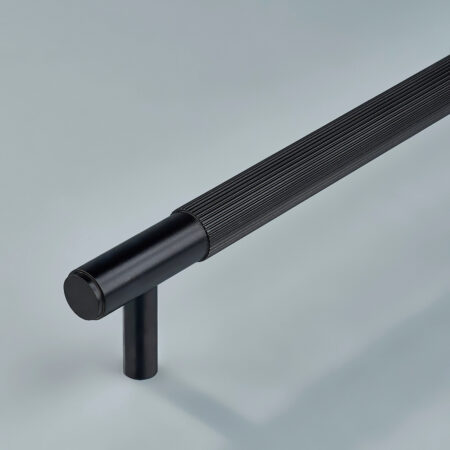 Neel Linear Knurled Brass Cabinet Handle - Oil Rubbed Bronze