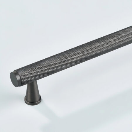 Doyen Knurled Brass Cabinet Handle - Gunmetal