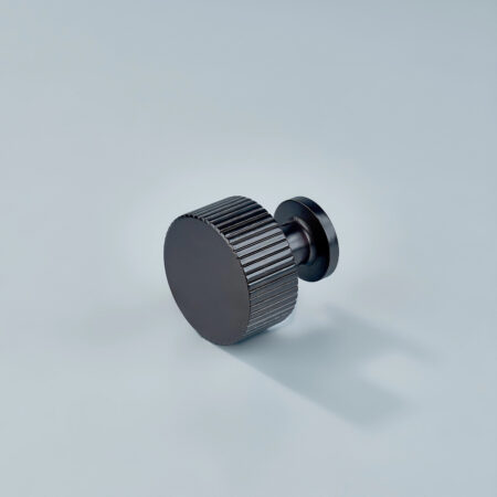 Keld Linear Knurled Round Brass Cabinet Knob - Oil Rubbed Bronze