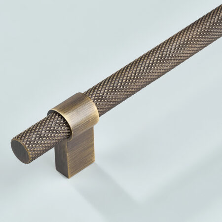 Celstyx Knurled Brass Cabinet Handle - Antique Bronze