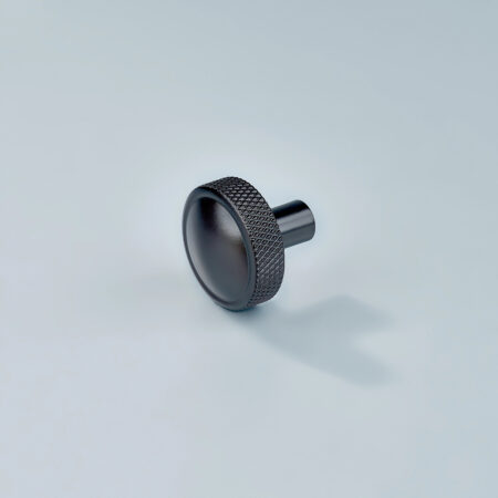 Fenn Knurled Brass Round Cabinet Knob - Oil Rubbed Bronze