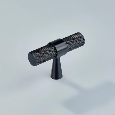 Sten Knurled Brass Cabinet T-Knob - Oil Rubbed Bronze